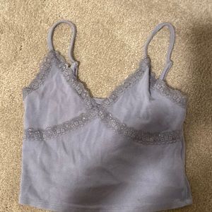 Garage blue laced tank top size medium